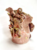 Pink Blossom - Sculptural Vase-Ceramics-Lauren Barton-Greenhouse Interiors Pty Ltd