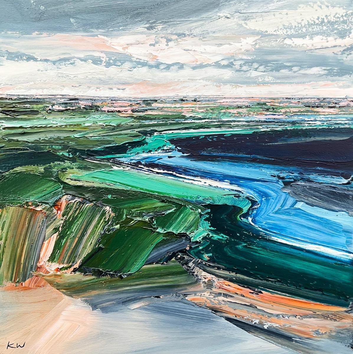 Sage Horizon - Original Artwork