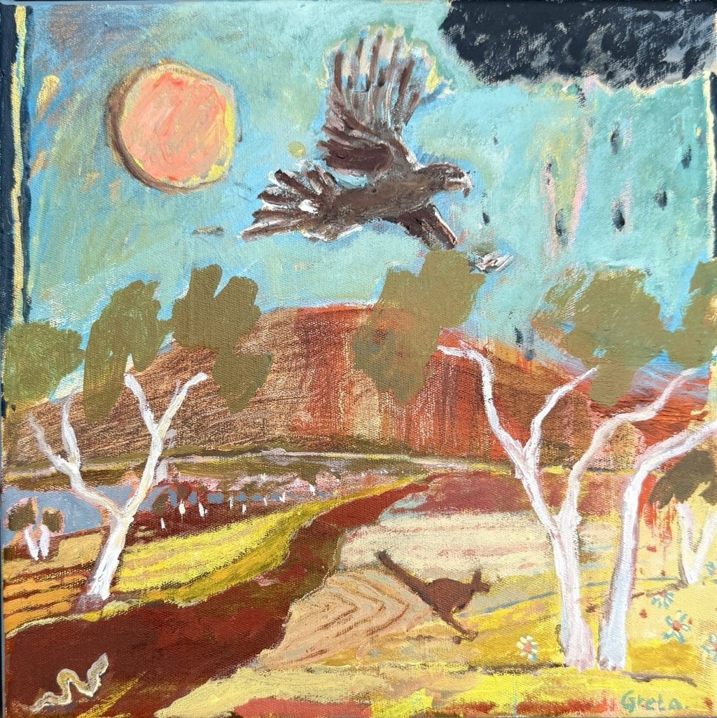 Red Earth, Open Sky - Original Artwork-Original Art-Greta Hounslow-Greenhouse Interiors Pty Ltd