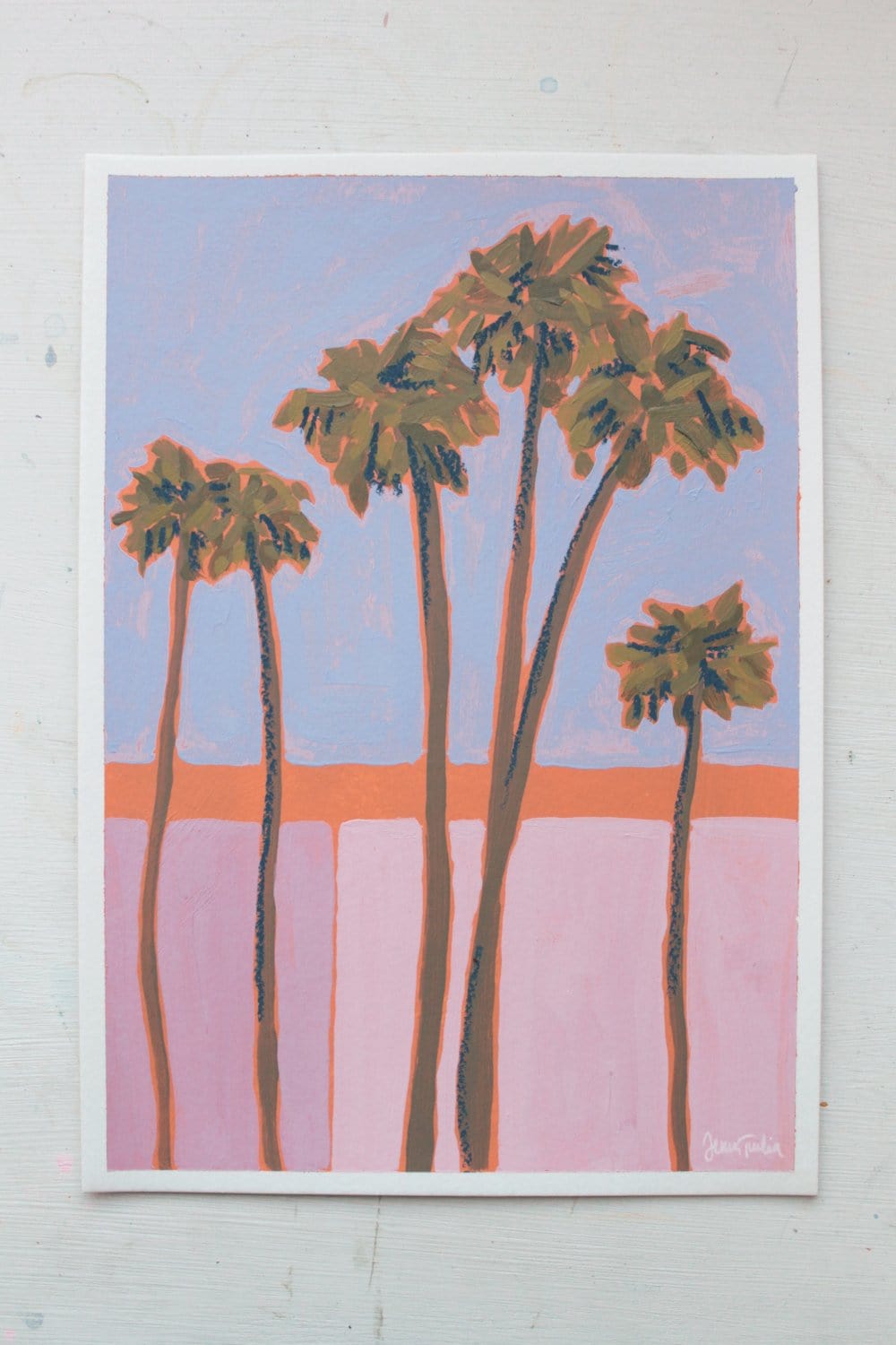 La Palm Trees 1 - Original Artwork