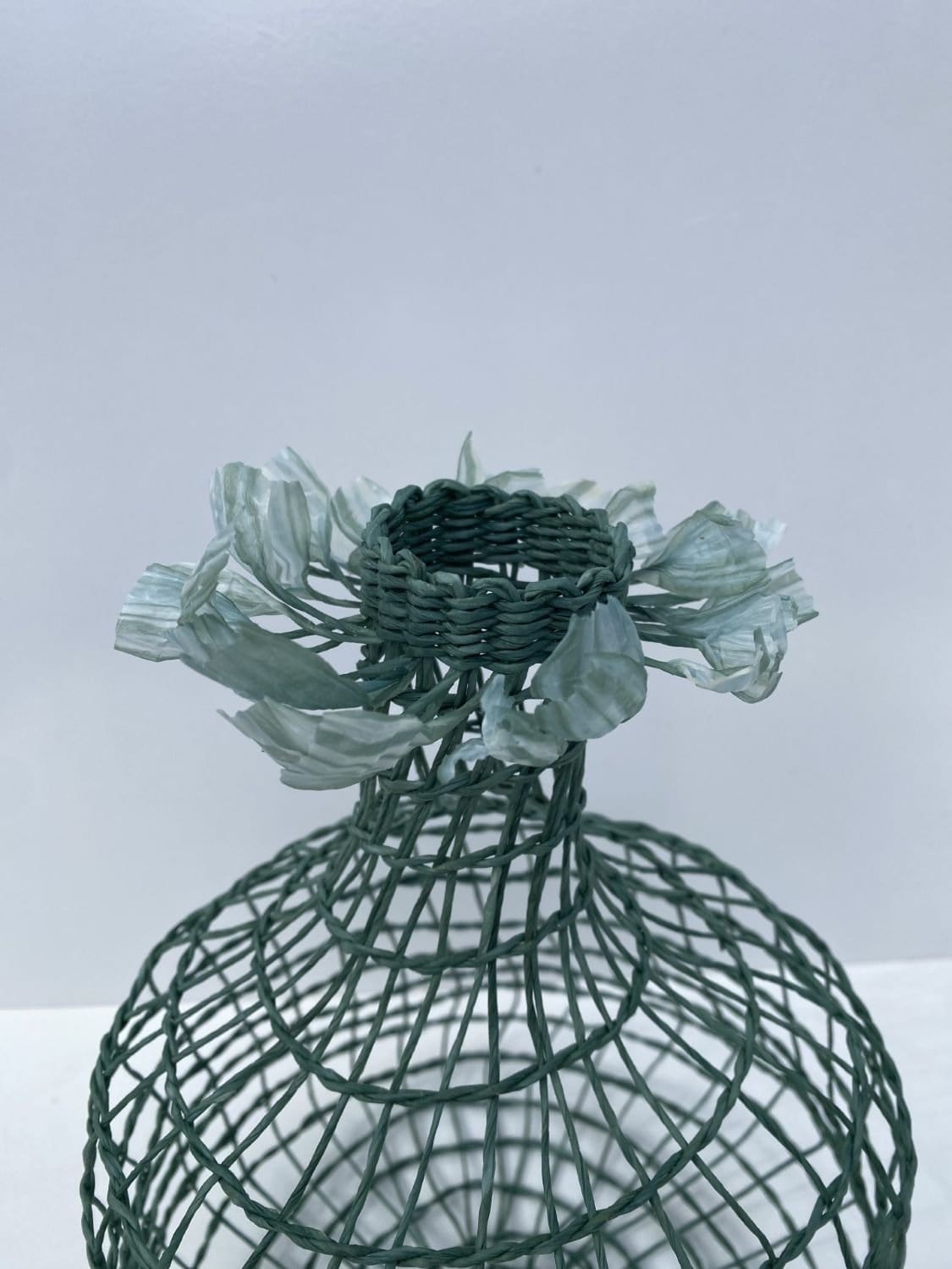 Woven Vase In Sage