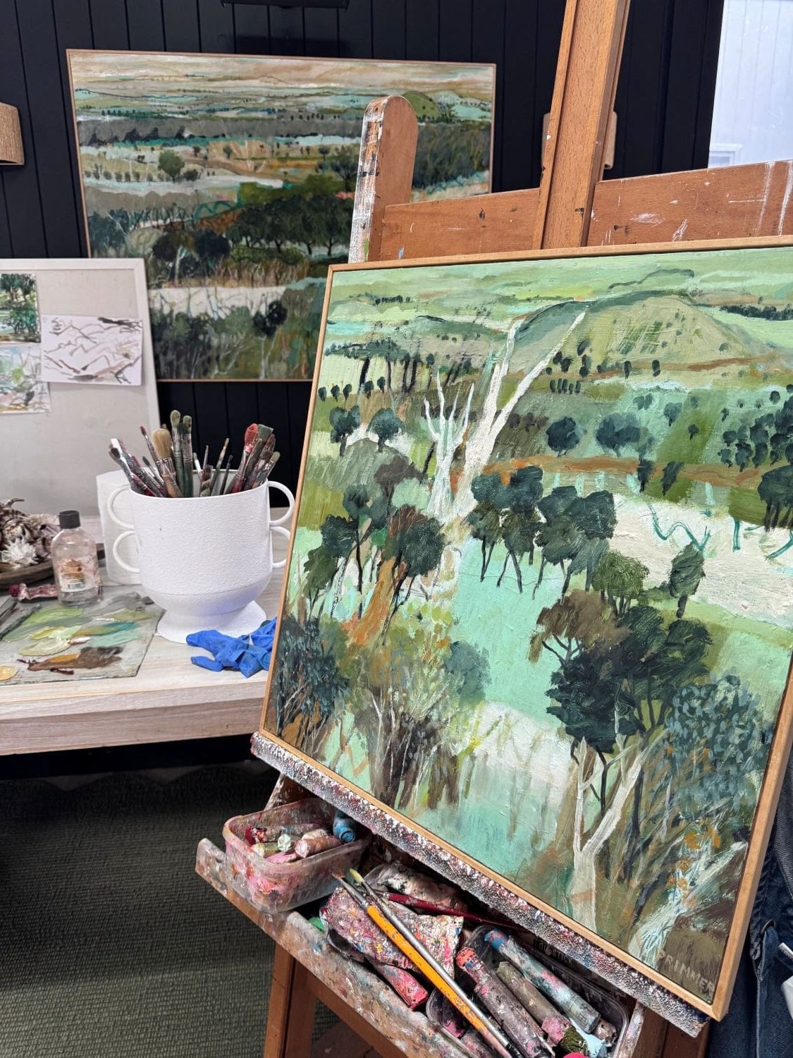 Early Morning, Peppercorn Creek - Original Painting-Original Art-Elizabeth Primmer-Greenhouse Interiors Pty Ltd