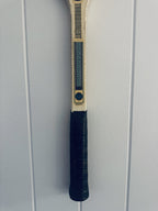 What A Racquet! Vintage Tennis Racquet Wall Hanging With Woven Heart - Teal
