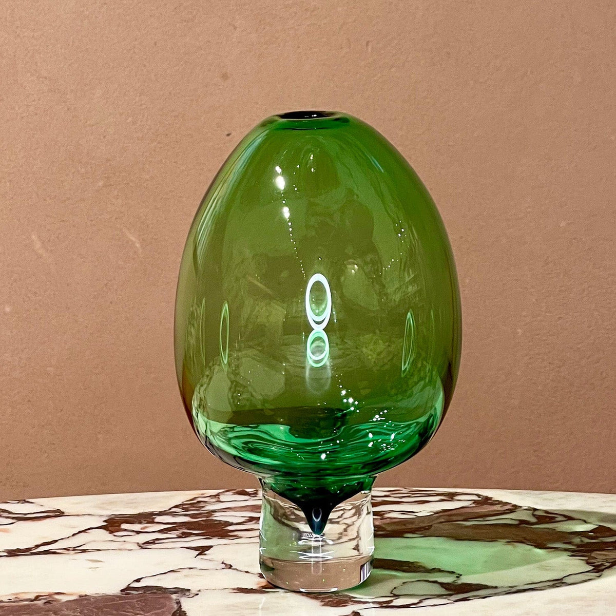 Yumemiru Glass Vessel XLarge Tall - Green