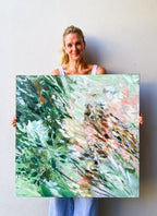 Green Gathering - Original Artwork-Original Art-Katie Wyatt-Greenhouse Interiors Pty Ltd