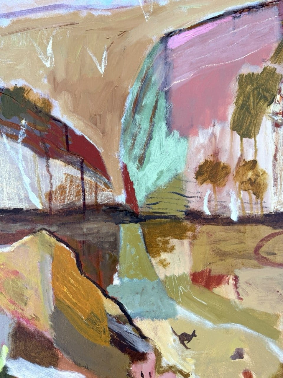 Sundown At Kings Canyon - Original Artwork-Original Art-Greta Hounslow-Greenhouse Interiors Pty Ltd