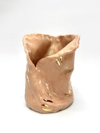 Skinny Crush Vase 'Gold Blush'
