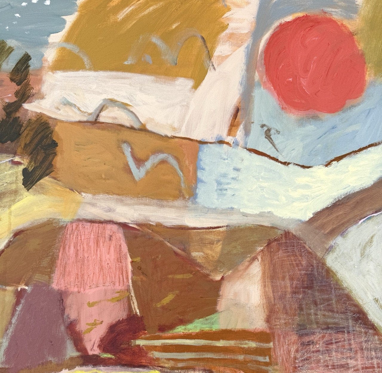 Red Sun, Old Tracks - Original Artwork