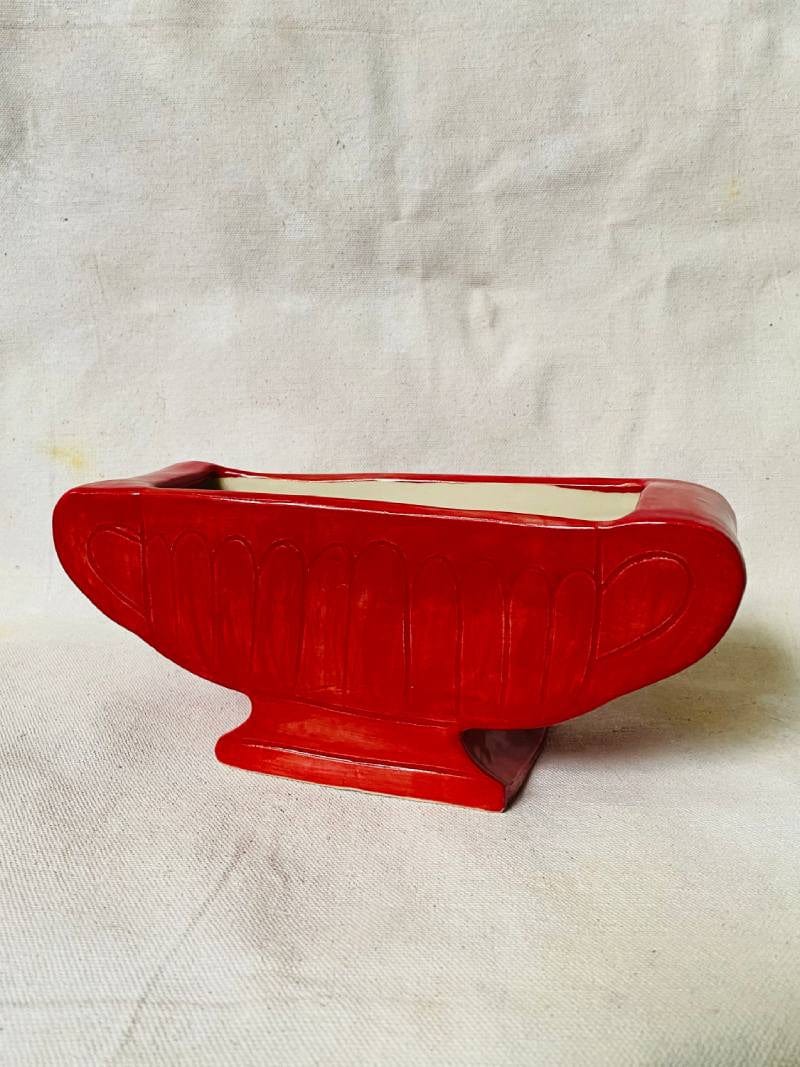 Small Red Mantle Vase