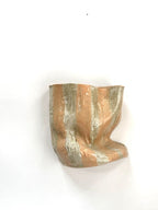 Mid Crush Wall Vase 'Blush White Stripe'