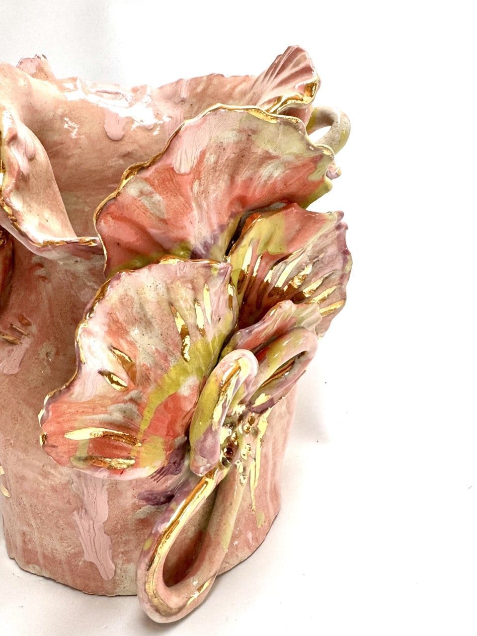 Pink Blossom - Sculptural Vase-Ceramics-Lauren Barton-Greenhouse Interiors Pty Ltd