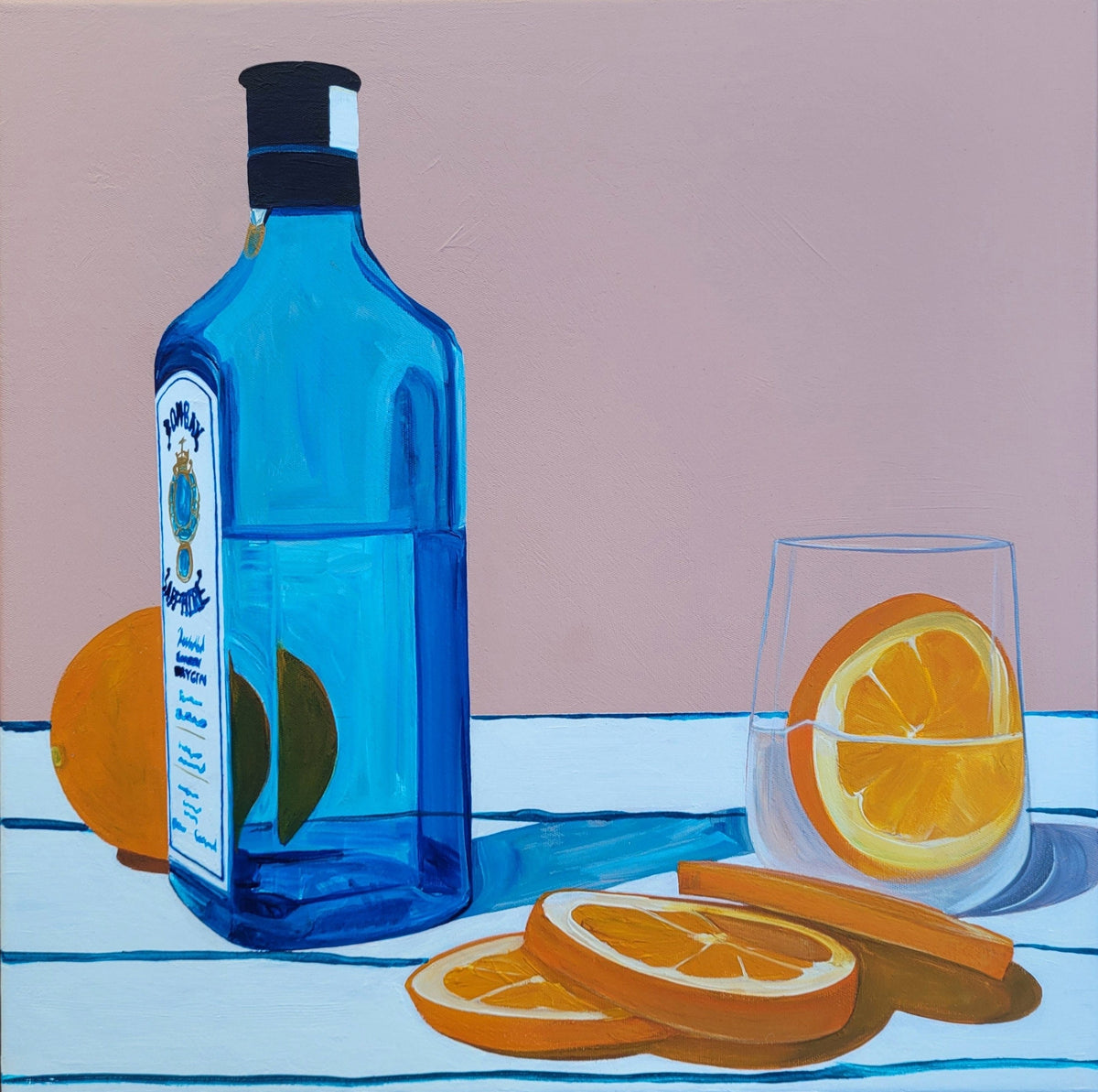 Blue Bombay Orange - Original Art