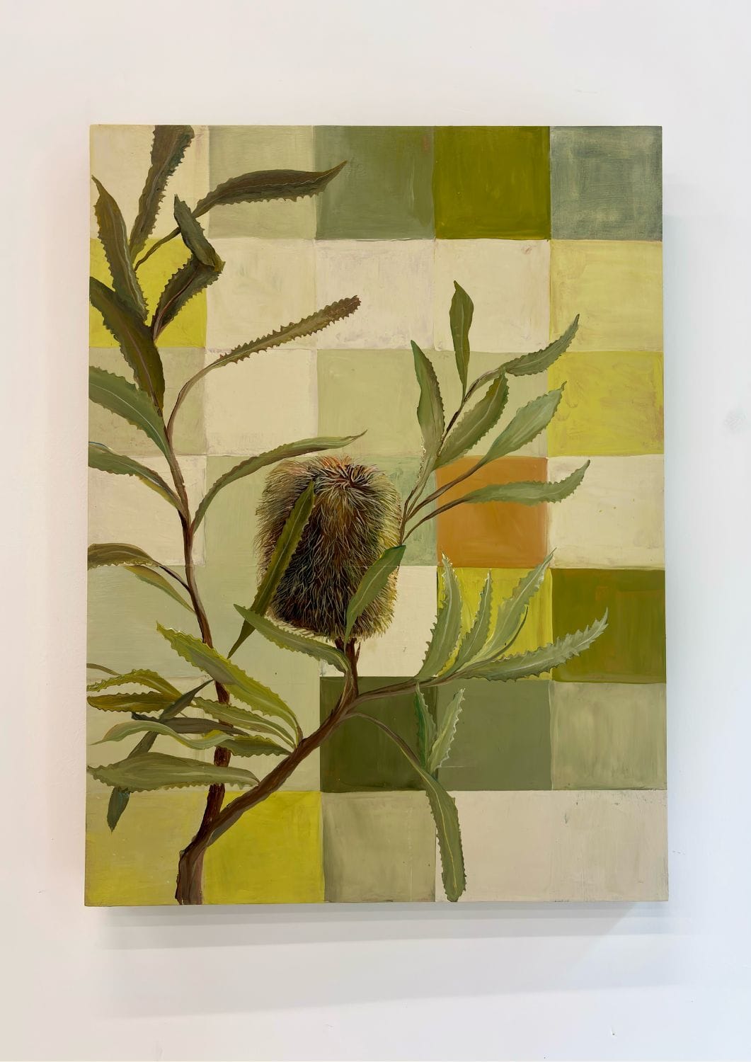 Banksia In Patchwork Light - Original Art-Original Art-Nay Bellamy-Greenhouse Interiors Pty Ltd