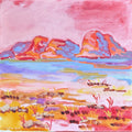 Kata Tjuta At First Light Original Art-Original Art-Rishelle Kent-Greenhouse Interiors Pty Ltd