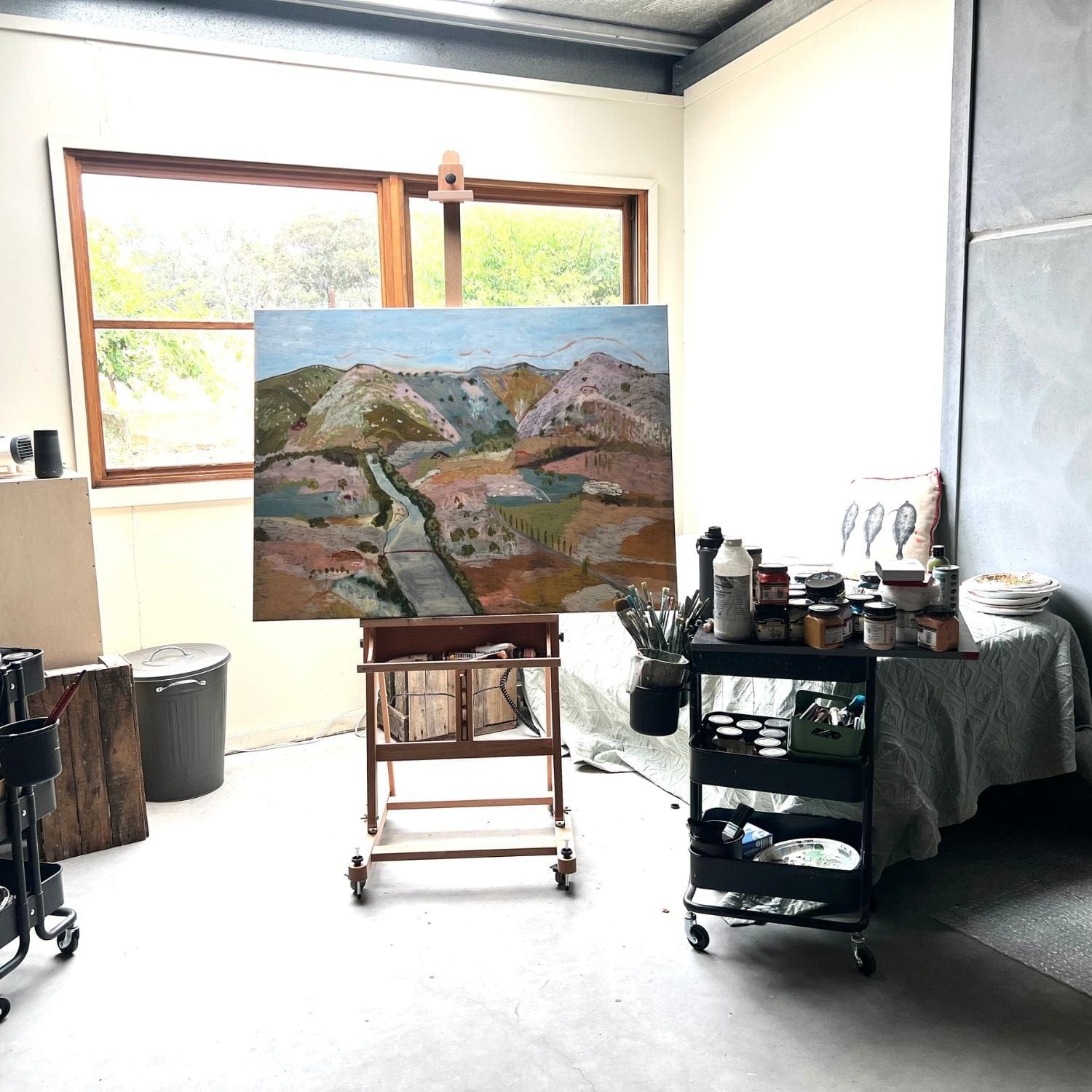 Trever On The Road To Gundagai - Original Art