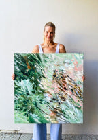 Green Gathering - Original Artwork-Original Art-Katie Wyatt-Greenhouse Interiors Pty Ltd