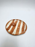 Dish + Incense Rock White / Copper