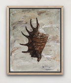 Chocolate Spider Conch - Original Art-Original Art-Aleisha Hobson-Greenhouse Interiors Pty Ltd