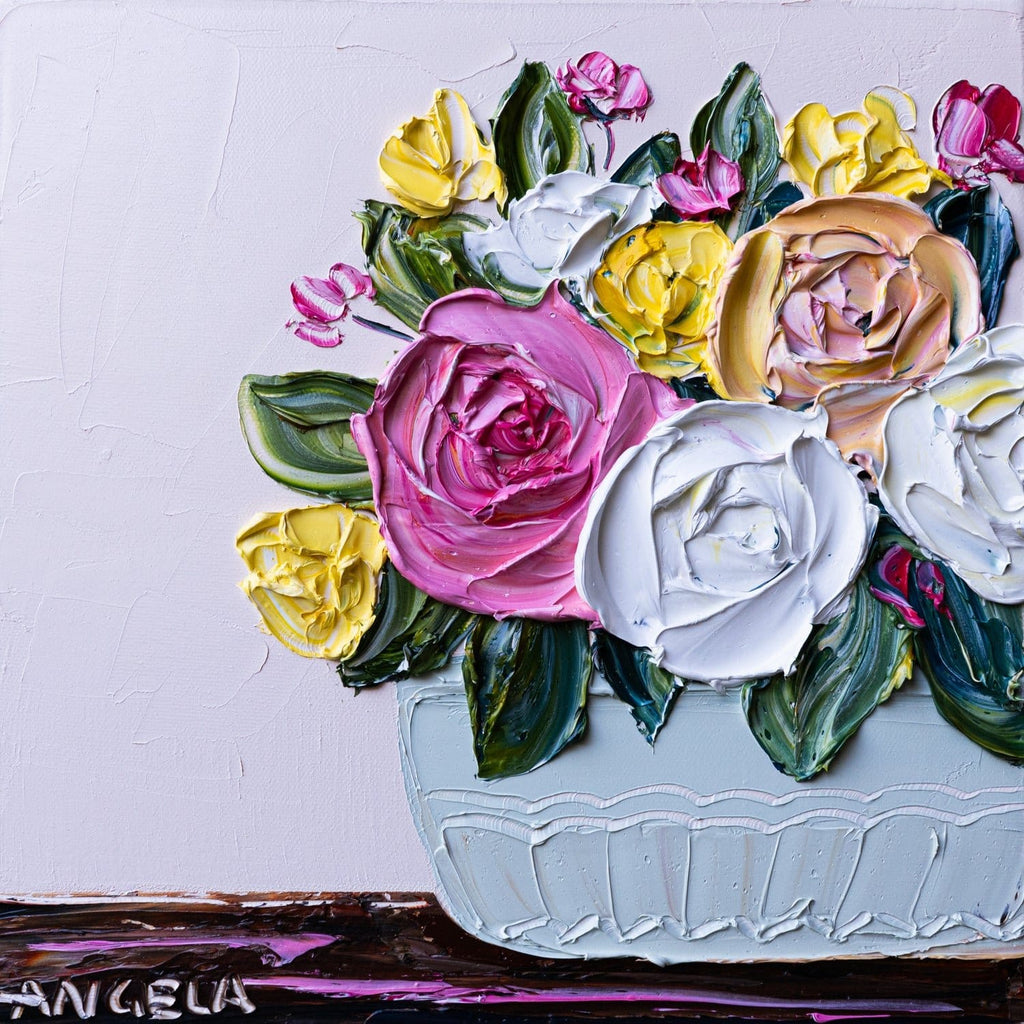 Little Bursts Of Happy - Original Art-Original Art-Angela Hawkey-Greenhouse Interiors Pty Ltd