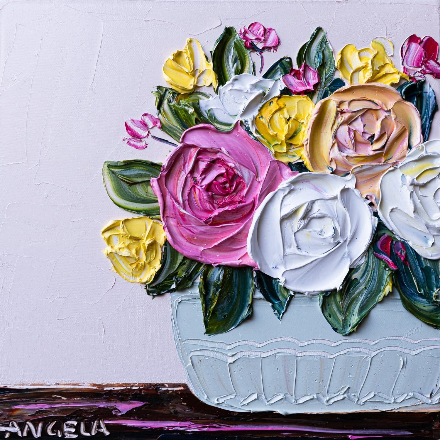 Little Bursts Of Happy - Original Art-Original Art-Angela Hawkey-Greenhouse Interiors Pty Ltd