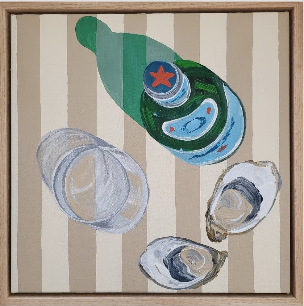 S.pellegrino And Oysters - Original Art