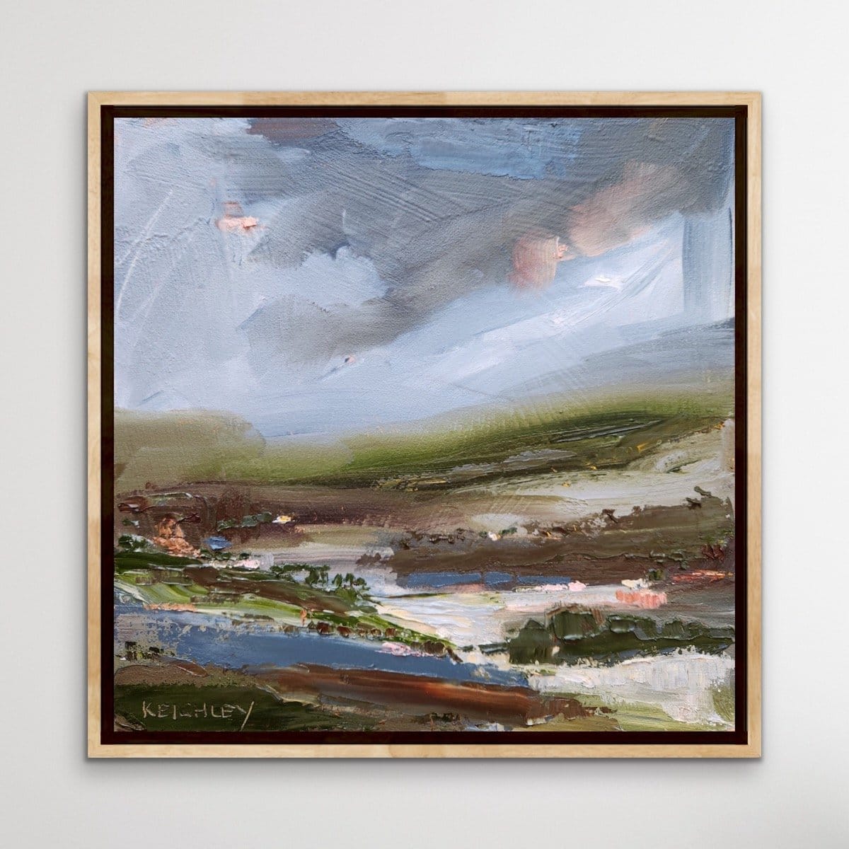 Village In Fog - Original Art-Original Art-Michelle Keighley-Greenhouse Interiors Pty Ltd