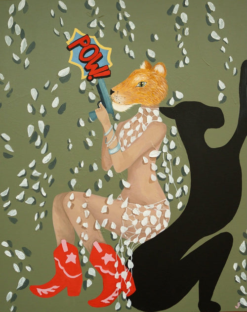 Pow - Original Artwork-Original Art-Jasmine Forcadilla-Greenhouse Interiors Pty Ltd