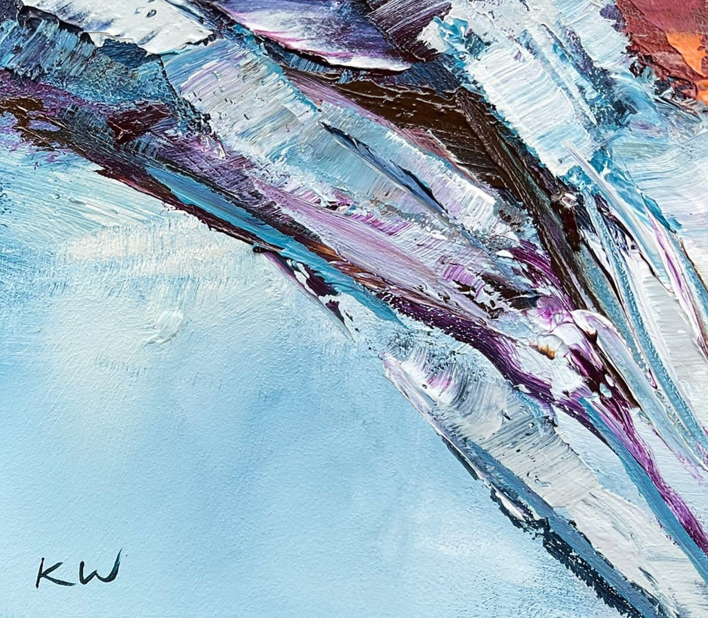 Midnight Bloom Ii Original Artwork-Original Art-Katie Wyatt-Greenhouse Interiors Pty Ltd