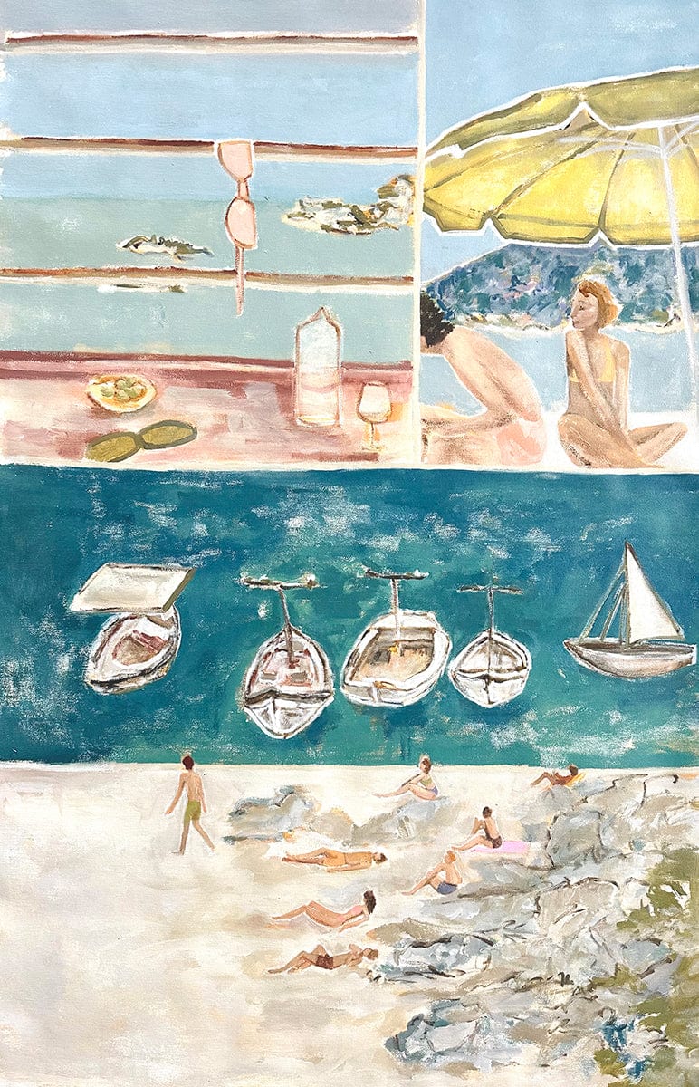 Bites, Beaches + Boats  - Original Painting