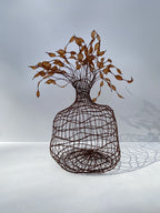 Woven Vase In Copper