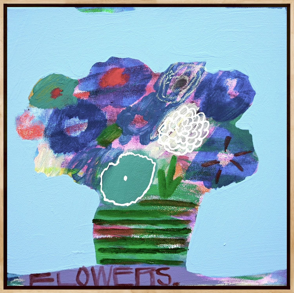 The Flowers Are Blue - Original Art