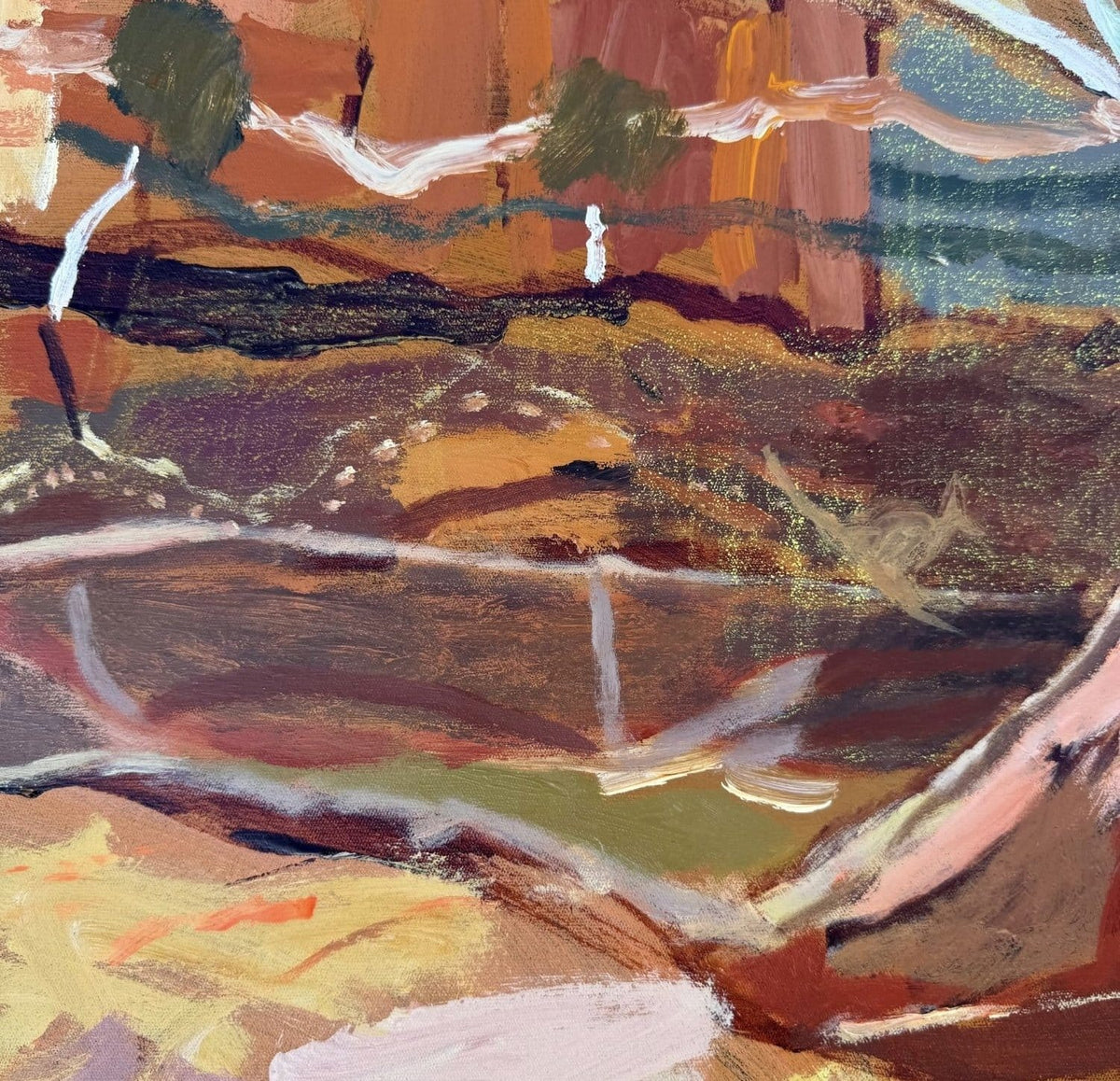 Eucalyptus Moon  - Original Artwork-Original Art-Greta Hounslow-Greenhouse Interiors