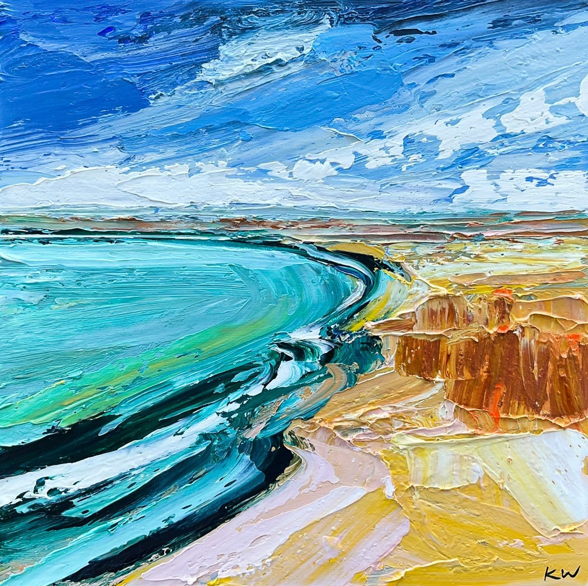 Aqua Spray - Original Artwork