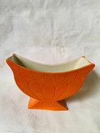 Large Orange Mantle Vase