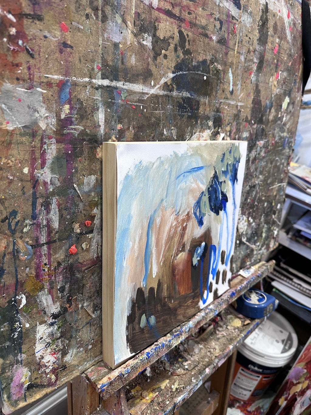 Blue Trees - Original Art-Original Art-Ann Rayment-Greenhouse Interiors Pty Ltd
