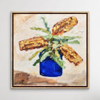 Banksia In Blue Glass - Original Art