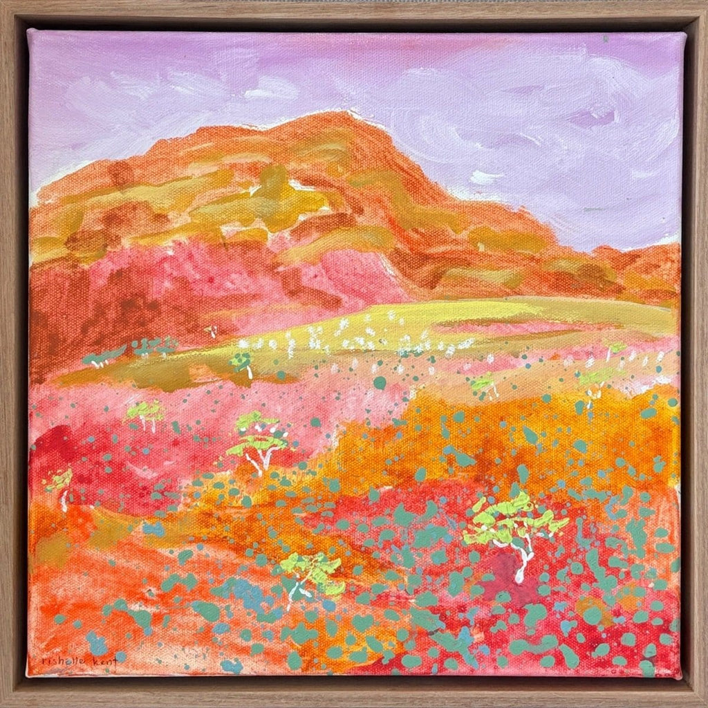 Where The Desert Burns Gold - Original Artwork