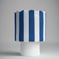 Cobalt Blue And White Striped Vessel Or Planter-Ceramics-Formantics-Greenhouse Interiors Pty Ltd