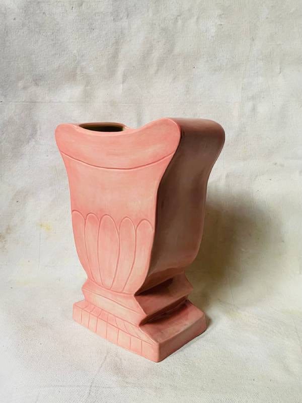 Large Pale Pink Urn Vase