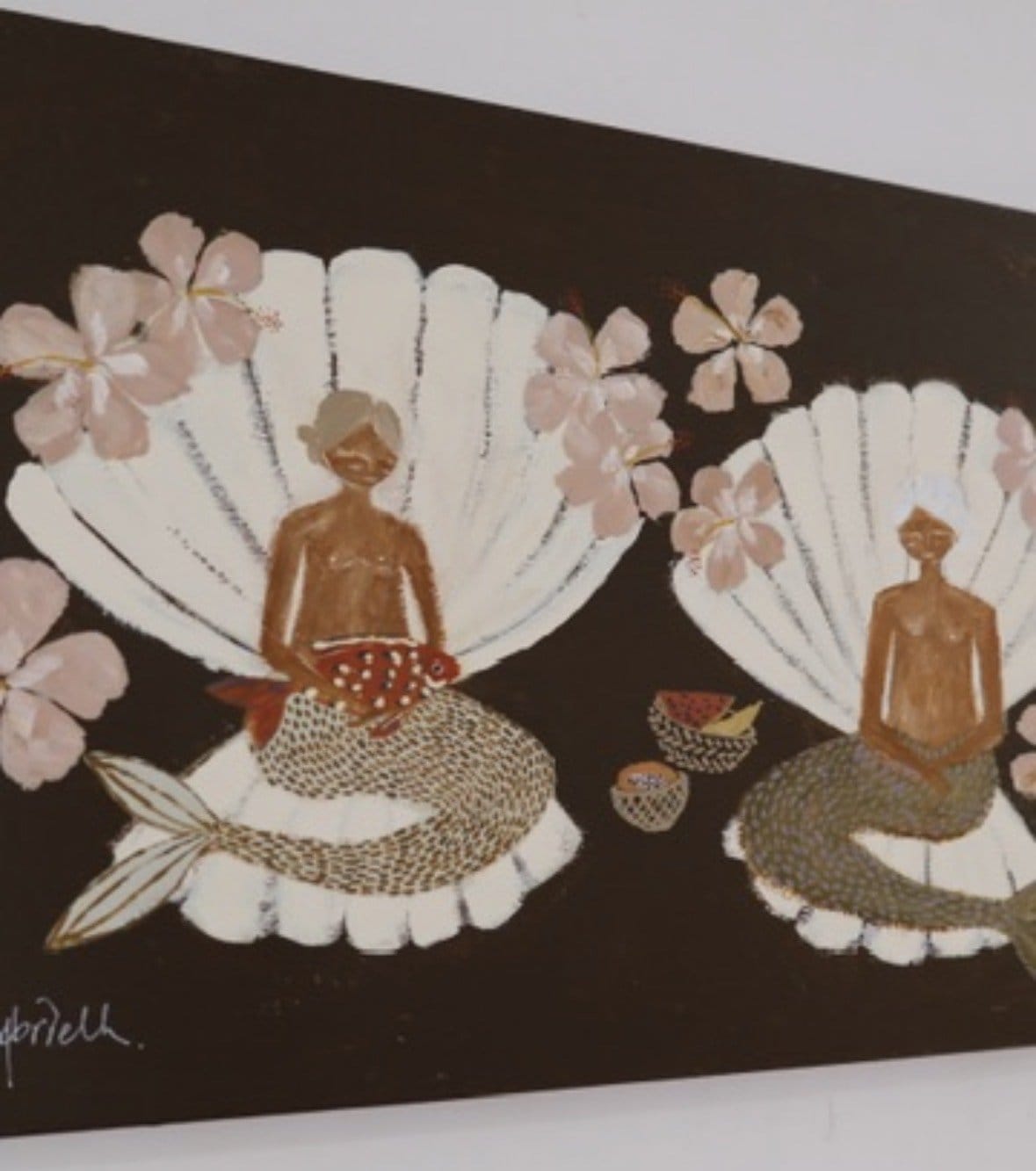 Mermaids Side By Side - Original Art