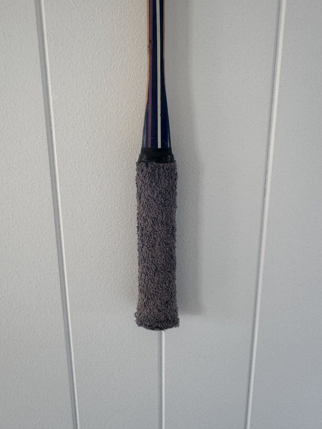 Vintage Squash Racquet With Woven Heart - Dark Purple