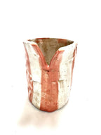 Short Crush Vase 'Pink / Copper'-Ceramics-Lauren Barton-Greenhouse Interiors Pty Ltd