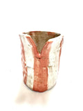 Short Crush Vase 'Pink / Copper'