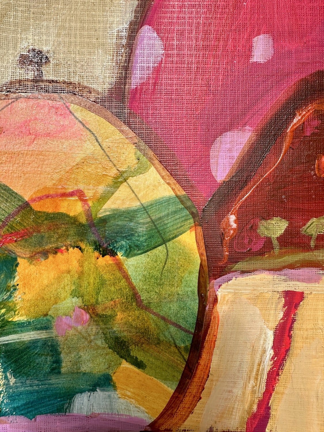 Pink Spotted Hill - Original Art