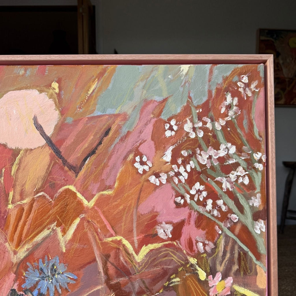 Red Dirt & Wildflowers  - Original Artwork-Original Art-Greta Hounslow-Greenhouse Interiors
