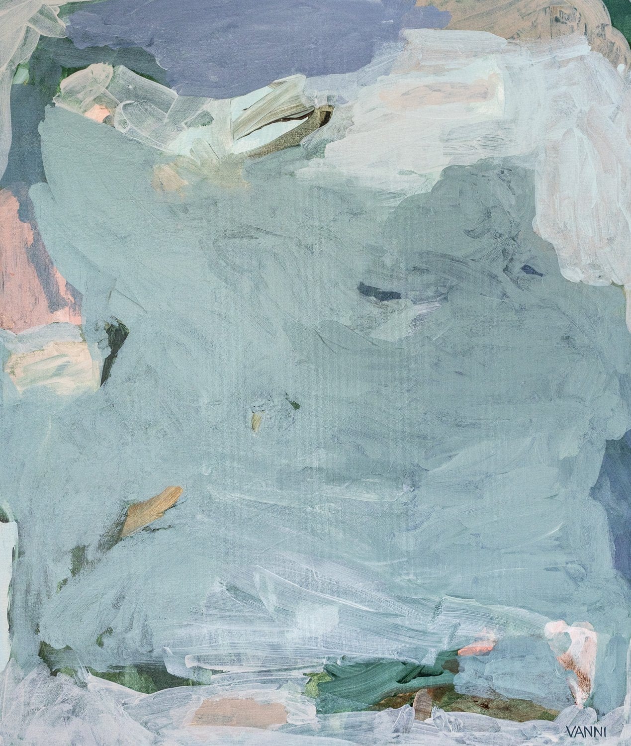 Lingering In The Ocean Blue - Original Artwork