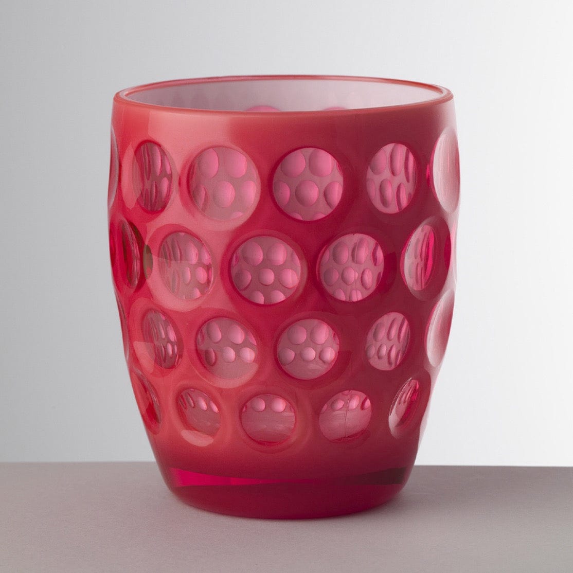 Mario Luca Giusti Lente Set of 2 Short Tumbler Fuchsia Fluo
