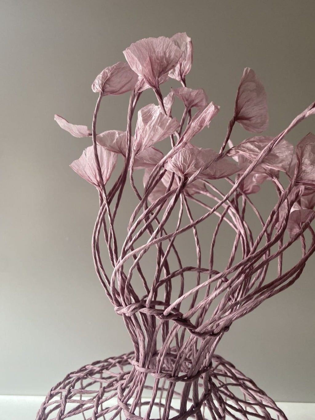Woven Vase In Lilac