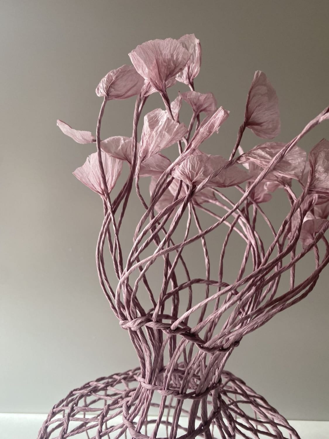 Woven Vase In Lilac