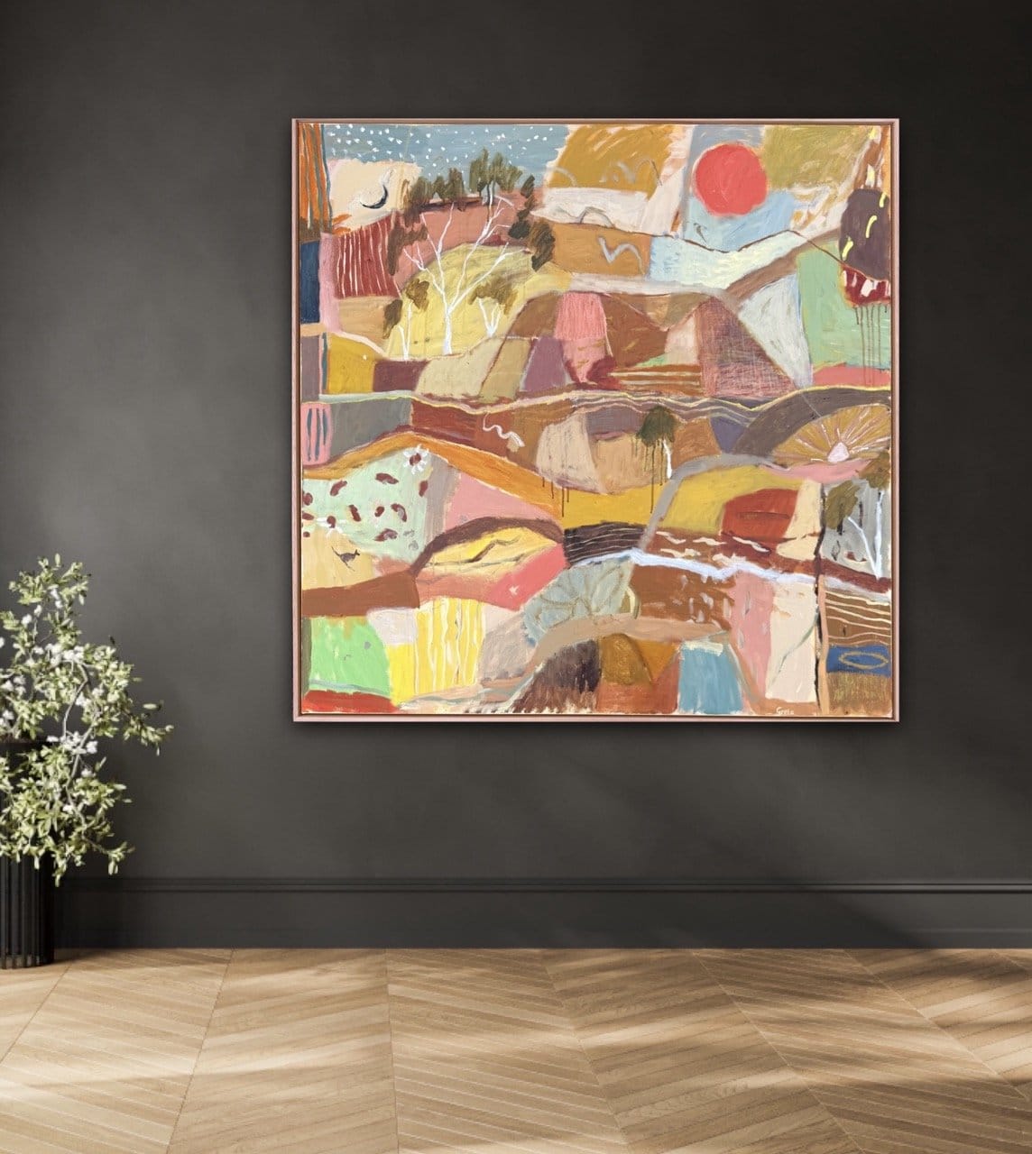 Red Sun, Old Tracks - Original Artwork